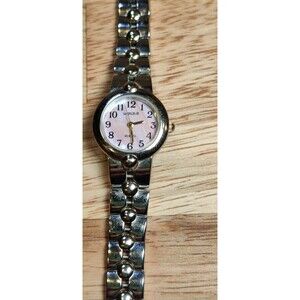 Ladies Watch-It Silver Tone Link Bracelet Analog Watch MLN3038 7" New Battery